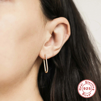 Boucles d'oreilles tendance en argent sterling S925, classiques, rondes, brillantes, polyvalentes et originales – Offre spéciale