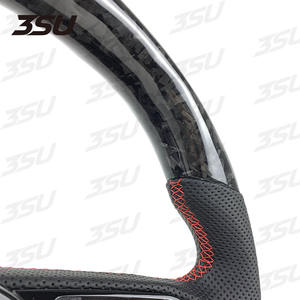 إكسسوارات سيارة أودي A4 S4 RS4 A5 S5 RS5 A3 S3 RS3 A6 A7 جلد رياضي مُزور من ألياف الكربون عجلة قيادة من إكسسوارات السيارة - Product Image 5