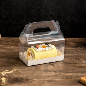 Caja de cartón transparente para mascotas, Rollo suizo para pastel - Product Image 4