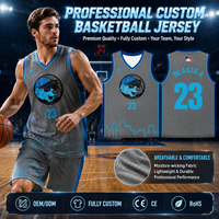 Maillot de basket-ball personnalisé brodé en direct d'usine, sublimation, nom et numéro de l'équipe cousus, séchage rapide, respirant, 100% polyester
