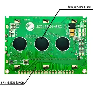 מכירה לוהטת Custom 12864-06C דוט מטריקס Cob LCD תצוגת מודול Fstn אפור screen3.3V מונוכרום גרפי 128x64 lcd תצוגה
