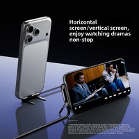 [2026 Penjualan Terlaris] Kabel Data Tipe-C Bentuk Siku 240W Penyangga Ponsel Pengisian Daya Super Cepat untuk IPhone15-17 untuk Mate80