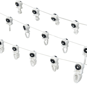 Best Selling <span class=keywords><strong>Ripple</strong></span> S Fold Runner Curtain Track Acessórios Master Glider S Wave Curtain Tape S Fold Curtain Runner - Product Image 6