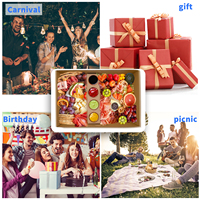 Holidaypac Vente en Gros Emballages Personnalisés pour Plateaux de Snacks, Bonbons, Gâteaux, Biscuits, Dîners, Pique-niques, Fêtes, Desserts, et Boîtes de Traiteur
