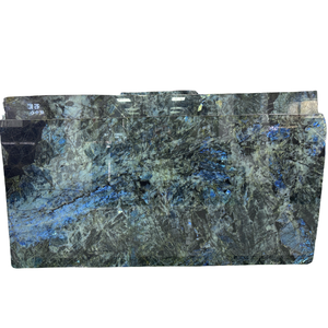 Losas de granito azul lemuriano de labradorita de <span class=keywords><strong>Madagascar</strong></span> para encimera de cocina - Product Image 1