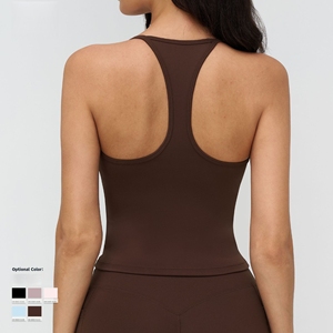 Débardeur de sport sexy pour femme, dos nageur élastique, respirant, séchage rapide, avec coussinets amovibles, pour gym, yoga, fitness et activités sportives - Product Image 2