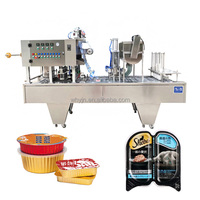 Machine de remplissage et de scellage de tasse de nourriture pour chat de joint de bol de Machine de scellage de tasse de soupe