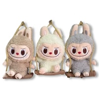 Vente flash POPMART the Monsters LABUBU Timber Workshop Swing Series Blind Box Plush Doll Toy Cute Pendant Mystery Boxes