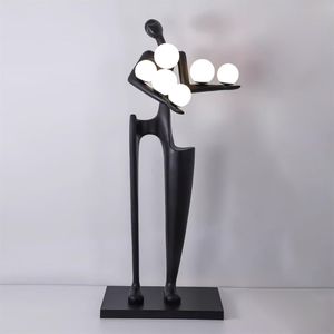 Escultura Figurativa Moderna Abstracta Personalizada <span class=keywords><strong>de</strong></span> Fibra <span class=keywords><strong>de</strong></span> Vidrio, Equipada con Cubiertas <span class=keywords><strong>de</strong></span> Luz LED, para Centros Comerciales, Hoteles, Espacios Exteriores - Product Image 3