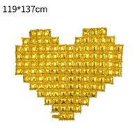 Grand ballon mural d'amour Ballon à carreaux en aluminium pour fond d'écran Accessoires de décoration Ballon de mariage Vente en gros