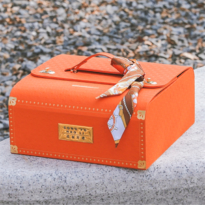 Sang trọng cao cấp da sô cô la MOONCAKE Hộp quà tặng bao bì kim loại tin <span class=keywords><strong>tan</strong></span> 2025 MOONCAKE medecin lạnh lưu trữ hộp - Product Image 2