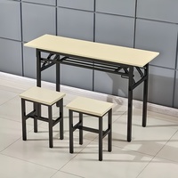 Table pliante simple, stable pour salle de formation, bureau pliable, installation facile, table pliante domestique