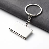 Porte-clés mini-ordinateur portable 3D en alliage avec logo personnalisé, clavier pliable, écran LCD, cadeau en métal, vente en gros, mode vintage