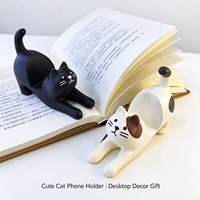 Support de téléphone portable en forme de chat mignon, support de téléphone de bureau, support de téléphone animal mignon pour la maison, le bureau, cadeau, vente en gros, OEM
