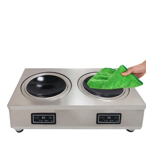 เตาแม่เหล็กไฟฟ้า5000W แบบแบนราบหนึ่งเตาในห้องครัวเชิงพาณิชย์เว้า - Product Image 1