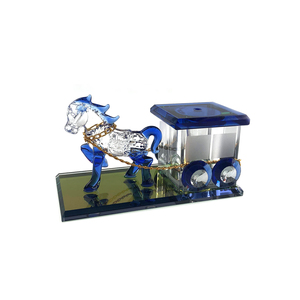 Colore classico carrozza di cristallo cavallo cristallo auto bottiglia di <span class=keywords><strong>profumo</strong></span> profumi cavallo di vetro e carrozza per la decorazione dell'auto - Product Image 1