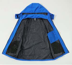 Veste softshell personnalisée respirante coupe-vent imperméable pour l'extérieur, col rond, logo imprimé en sérigraphie, vêtements de travail, uniforme d'équipe - Product Image 4