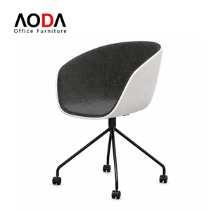เก้าอี้ทานอาหารทันสมัย Foshan Aoda Furniture หลายสี เก้าอี้กาแฟขาเหล็ก เก้าอี้พักผ่อนสำนักงาน Sillas De Oficina - Product Image 1