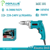 Perceuse-visseuse IPOPULUS 400W, perçage 10 mm, perceuse électrique de haute qualité, perceuse à percussion électrique