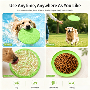 Disques volants 3-en-1 personnalisables avec logo, jouet pour chien, légers, durables, flottants dans l'eau, pour jouer en extérieur - Product Image 2