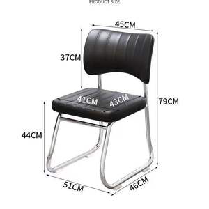 เก้าอี้ฝึกกรอบโลหะน้ำหนักเบาทันสมัยสำหรับห้องประชุมสำนักงาน - Product Image 6