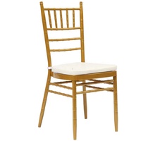 Chaise de mariage Chiavari empilable en métal pour événements hôteliers – Vente en gros