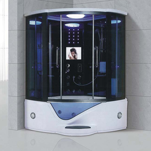 Cabine de <span class=keywords><strong>douche</strong></span> hammam avec bain à remous intégré, sauna intérieur de luxe avec cabine en verre pour spa à domicile - Product Image 4