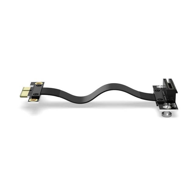 PCI-E 36PIN 1X Extender Extension Cable 180/90 Degree 20cm Gold-Plated Connector Computer Riser PCIe Riser Cable Computer Parts