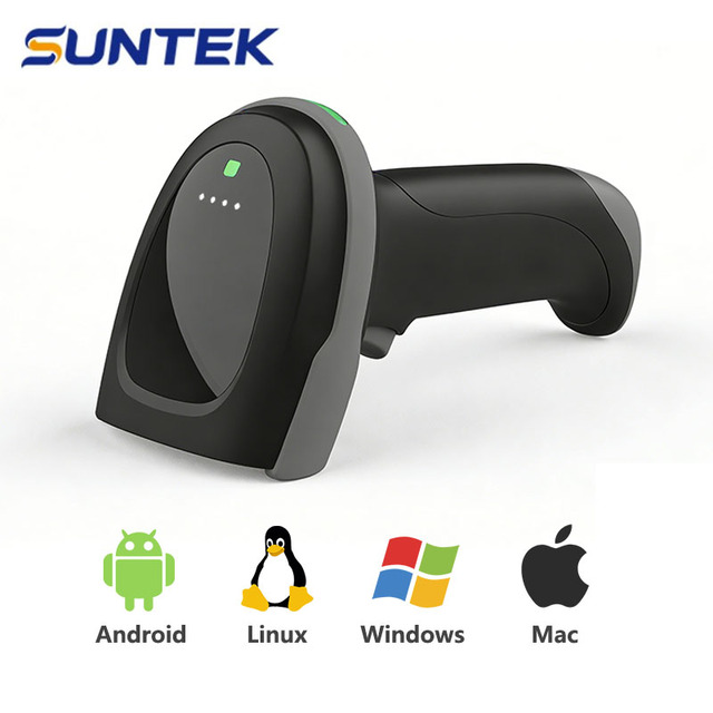 Wired Barcode Scanner 1D/2D QR Scanner High-speed SUNTEK Commodity Code Scanner for Store
