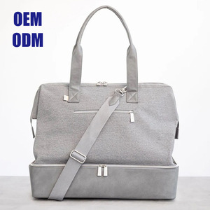 Designer Fashion <strong>Luggage</strong> <strong>Holdall</strong> Tote Shoe Compartment Custom logo Wholesale Weekender Overnight Women Travel Weekend Duffle Bag - Product Image 2
