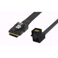 Cable Mini SAS de 0.5 Metros, 36P 8643 a 4*SATA 7PIN, Blindado con Trenzado, Cobre Estañado, PVC, para Servidor, Automóvil y Electrodomésticos