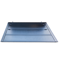 Couverture de benne rigide pliable en quatre parties en alliage d'aluminium anti-poussière 4x4 tout-terrain sans perçage pour Ford Ranger Wildtrak