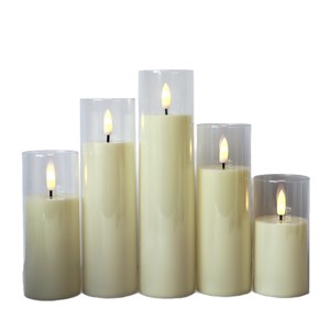 Acryl-<span class=keywords><strong>LED</strong></span> Ferngesteuerte Kugelförmige Elektronische Wachskerzenlampe für Romantische Geburtstagsparty-Atmosphäre Becher-Nachtlicht - Product Image 5