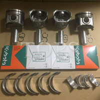 Chemise de cylindre diesel TOPS 1J751-02310, piston 1J774-21110, segment 1G772-21050 pour pièces de tracteur et d'excavatrice V3307