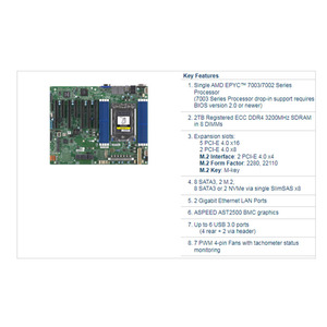Placa Base para Servidor H12SSL-I 8DIMM PCIe 4.0 ATX P - Product Image 5