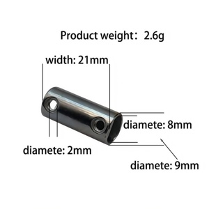 Direto da fábrica 21mm Rodada Fivelas De Cabo, Correias De Cabo <span class=keywords><strong>Belt</strong></span>-End, Parafusos Carteira-Strap Caps Cabo Termina Acessórios De Metal para Sacos - Product Image 6
