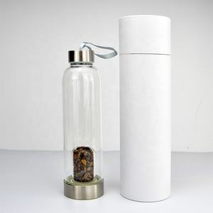 Bouteilles d'eau en verre de <span class=keywords><strong>cristal</strong></span> naturel de haute qualité, bouteille d'eau d'élixir en <span class=keywords><strong>cristal</strong></span> de Quartz de guérison avec <span class=keywords><strong>cristal</strong></span> à l'intérieur - Product Image 5