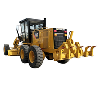 Alat Perata Tanah Bandara CAT 120K 140 Grader 8F6R Bekas Terlaris dengan Transmisi Hemat Bahan Bakar