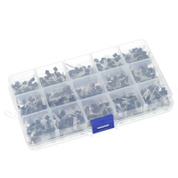 15 value 600pcs Transistor TO-92 Box Kit 2N2222 A1015 C945 C1815 S8050 S8550 S9012 S9013 S9014 S9015 2N3904 2N3906 2N5401
