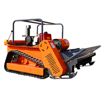 Cortadora de Césped Robótica con Motor Diésel de Gran Potencia, Ancho de Corte de 100 cm a 120 cm, Cortadora de Césped con Control Remoto, Cortadora de Césped con Cuchillas Rotatorias