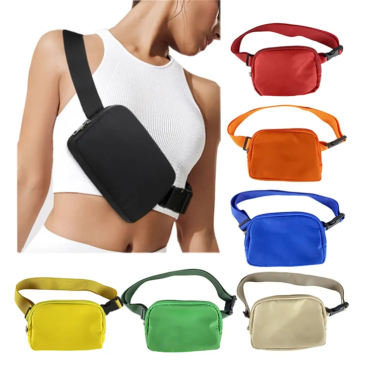 Custom Running Belt Fanny Pack Waist Pack Bag for Hiking Fitness Cycling Workout Gym Lulu Runners Belt bag