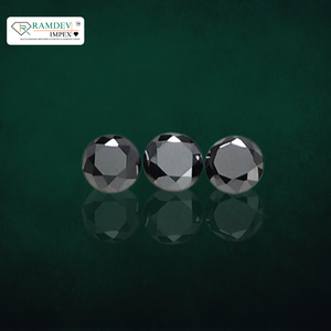 เพชรกลมสีดำ0.90-1.00มม. คุณภาพพรีเมี่ยมตัดตามธรรมชาติที่มาพร้อมการตกแต่งที่ยอดเยี่ยมสำหรับการตั้งค่าเครื่องประดับที่ดี - Product Image 3