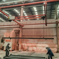 Système de rail de suspension rigide pour pont roulant à double poutre KBK pour ligne de production en usine, poste de travail, levage lourd et manutention de matériaux