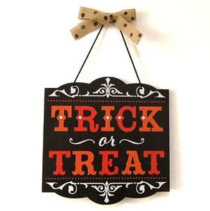 Hot Halloween Phù Thủy Danh Sách Mũ Bằng Gỗ Dấu Ma Hàng Thủ Công Bằng Gỗ Lễ Hội Carnival Trang Trí Đêm Halloween Treo Bảng - Product Image 4