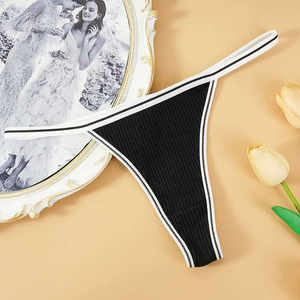 <span class=keywords><strong>Tanga</strong></span> Sexy de algodón transpirable para mujer de fabricante chino, ropa interior de Fitness sin costuras, Sujetador deportivo de punto de tiro bajo - Product Image 6