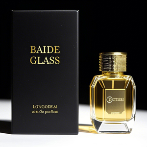 New Arrival Irregular Perfume Bottle <b>Empty</b> Pump Atomizer Clear Crimp 30ML 50ML 100ML Glass Spray Perfume Bottle with Gold Cap - Product Image 3