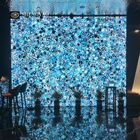 Dalles d'agate bleue du Brésil sur mesure OEM à faible MOQ, certifiées CE, FOB Chine, pour l'exportation
