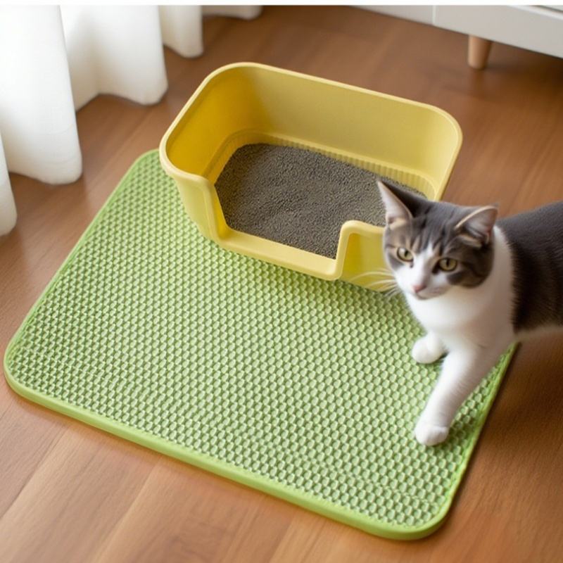 Pet Cat Accessories EVA Washable Waterproof Non Slip Double Layer ...