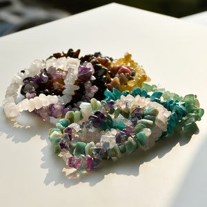 Bracelet en gravier multi-matériaux en gros, pierres de guérison et cristaux pour le Feng Shui et les cadeaux - Product Image 4