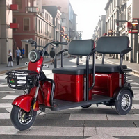 Vélo électrique hybride de nouveau Style pour adultes 48v Tricycle à trois roues moteur central engrenages à 3 vitesses alimentation batterie plomb-acide